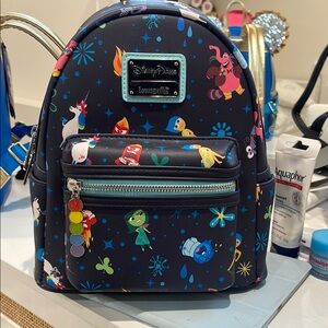 Disney Blue Cartoon Character Backpack